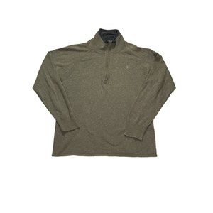 The North Face Sweater Mens Medium Tan Pullover 1/4 Zip Pullover High Neck